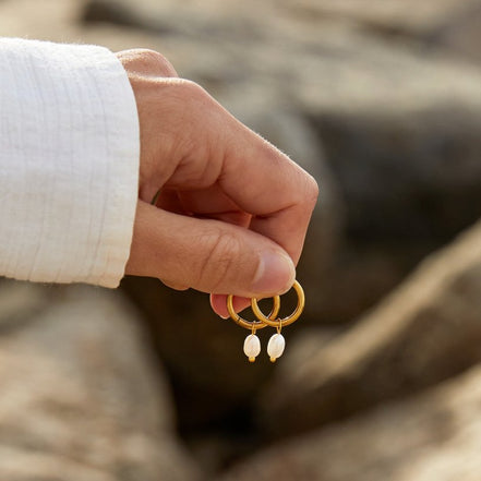 Léonie | Boucles d'oreilles en perles d'eau douce