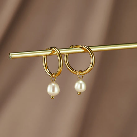 Léonie | Boucles d'oreilles en perles d'eau douce