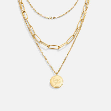 Léonie | Collier de cou avec détails en monnaie