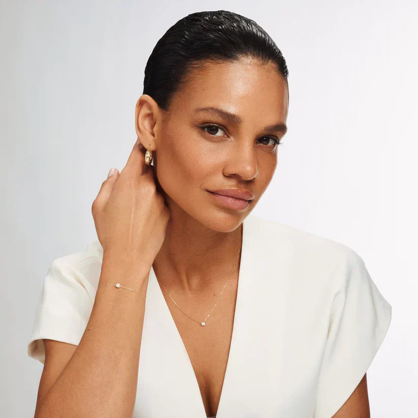 Léonie | Bracelet en Moissanite Cléa en or