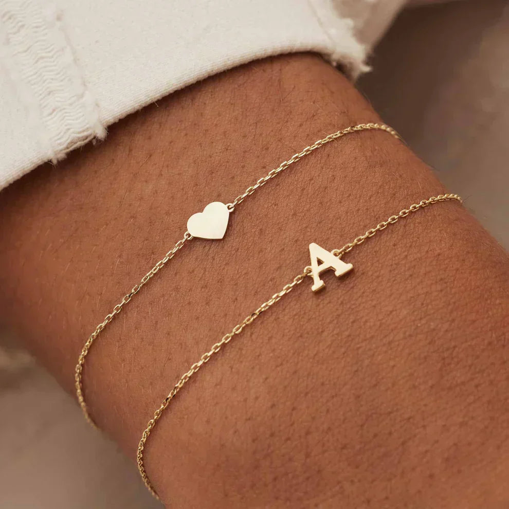 Léonie | Vita Signa bracelet initial en or