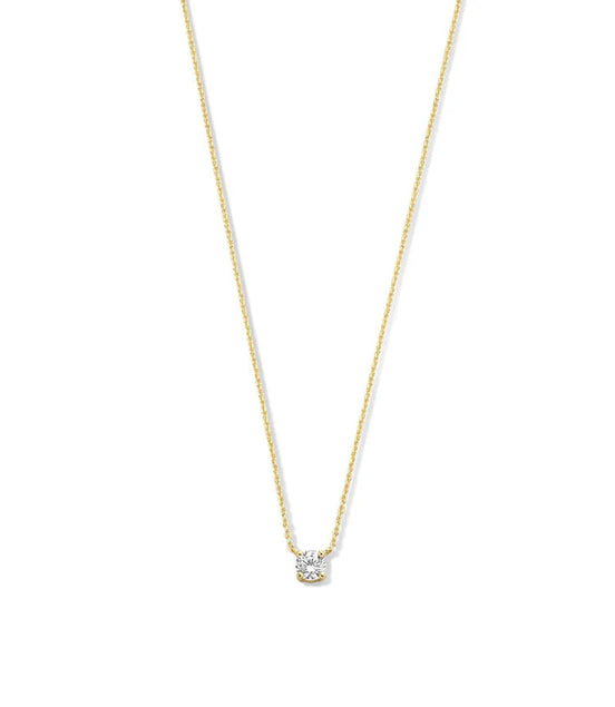 Léonie | Collier en moissanite Clea en or