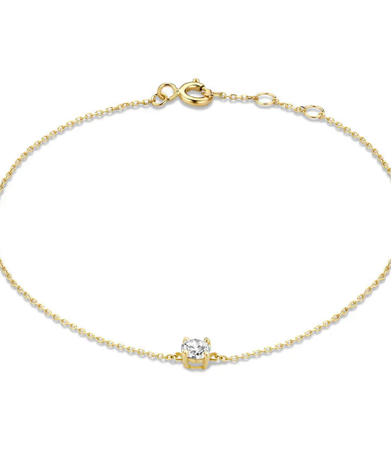 Léonie | Bracelet en Moissanite Cléa en or