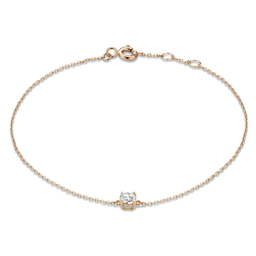 Léonie | Bracelet en Moissanite Cléa en or
