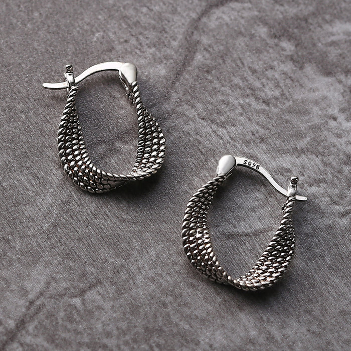 Léonie | Boucles d'oreilles en argent asymétriques chics