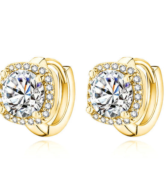 Léonie | Boucles d'oreilles carrées Nadine en or