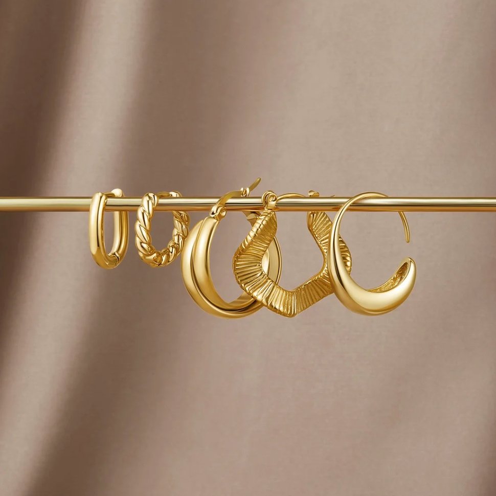 Léonie | Boucles d'Oreilles Twist Dorées