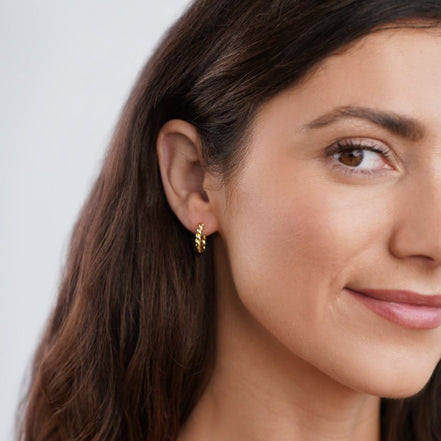 Léonie | Boucles d'Oreilles Twist Dorées