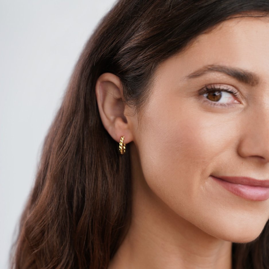 Léonie | Boucles d'Oreilles Twist Dorées