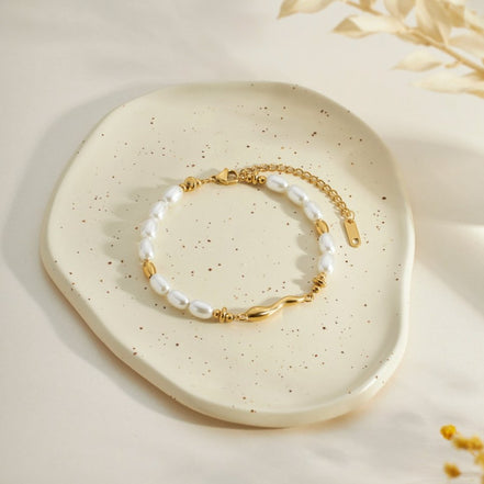 Léonie | Bracelet en perles d'eau douce