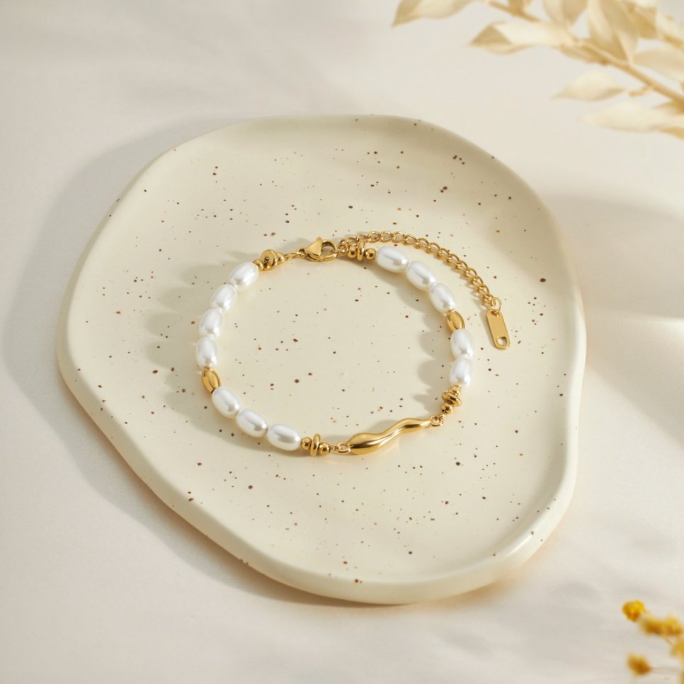 Léonie | Bracelet en perles d'eau douce