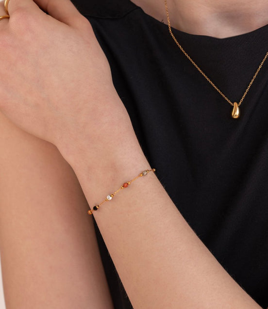 Léonie | Bracelet en Pierre avec Teinte Douce