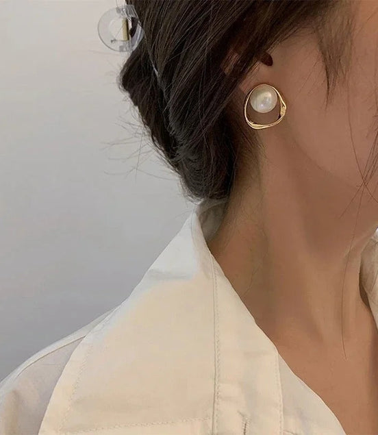 Léonie | Boucles d'oreilles vintage en perles Emma