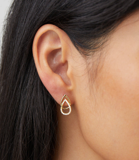 Léonie | Boucles d'oreilles en forme de goutte Lin