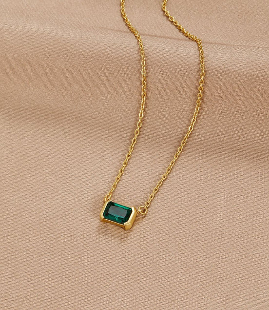 Léonie | Moni Grön Collier Émeraude