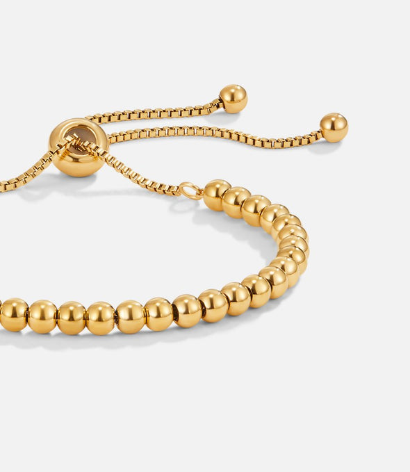 Léonie | Bracelet en perles doré