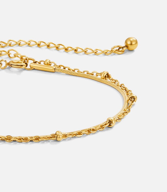 Léonie | Bracelet en acier doré