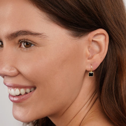 Léonie | Superbes Boucles d'Oreilles en Cristal Suspendues