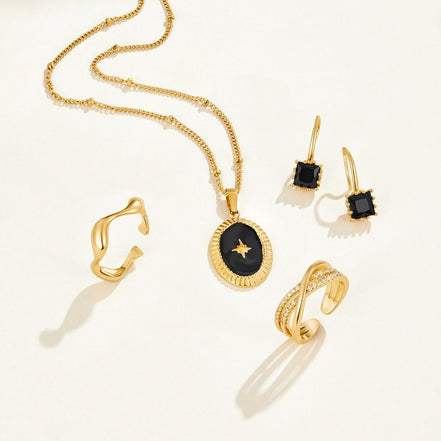 Léonie | Superbes Boucles d'Oreilles en Cristal Suspendues