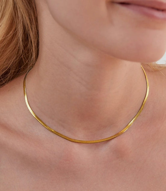 Léonie | Chaîne de serpent Collier en Or