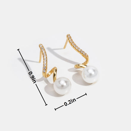 Léonie | Boucles d'Oreilles Tam Pearl Wave