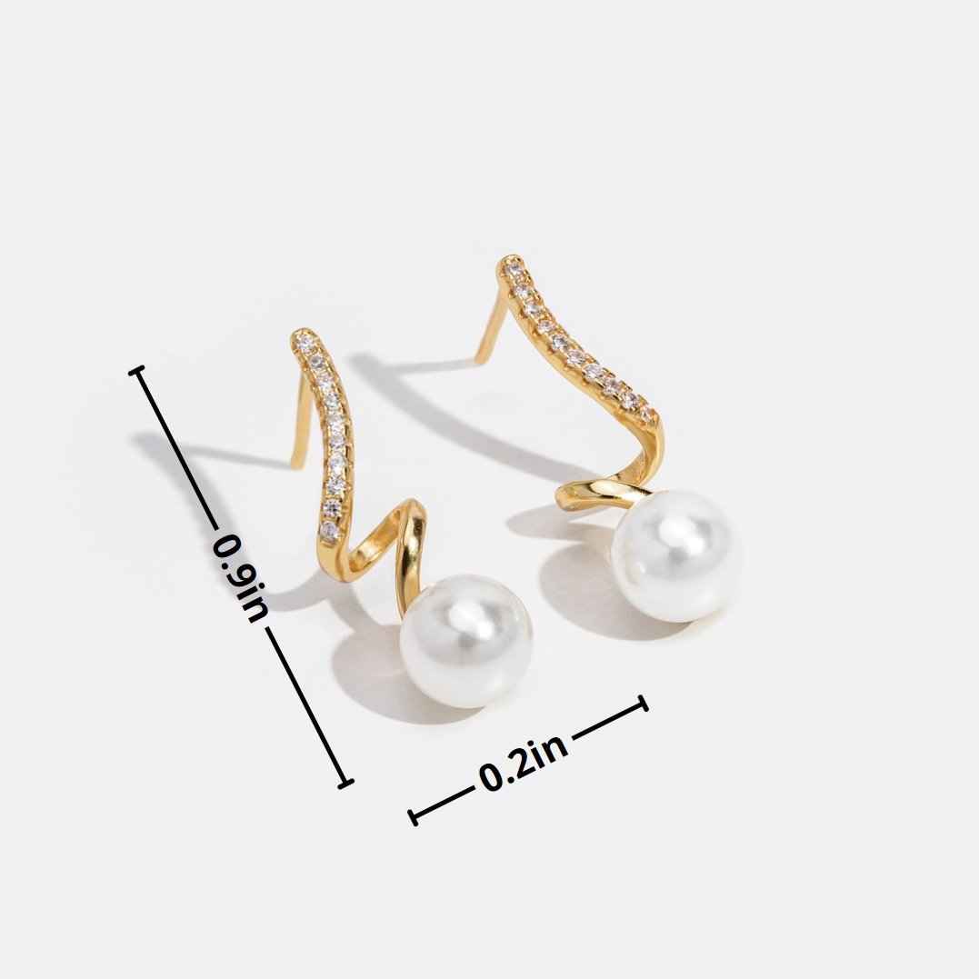 Léonie | Boucles d'Oreilles Tam Pearl Wave