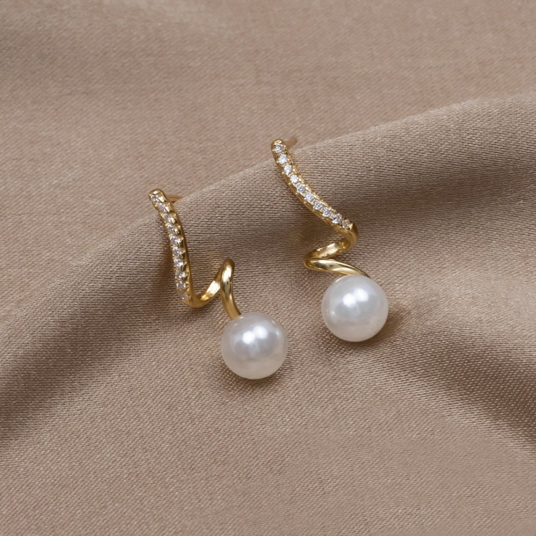 Léonie | Boucles d'Oreilles Tam Pearl Wave