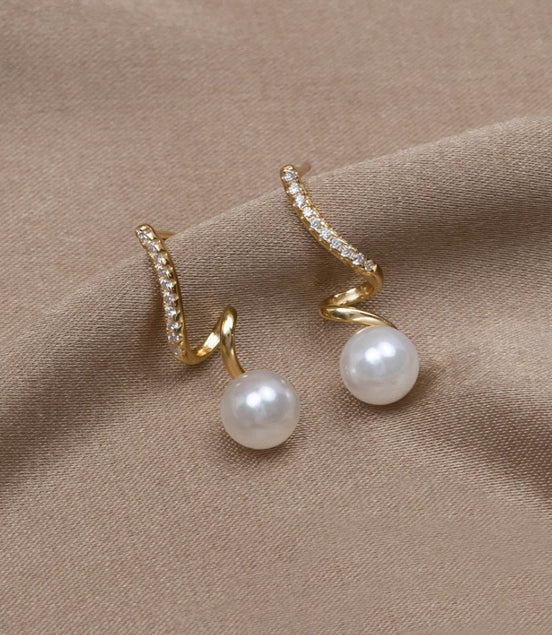 Léonie | Boucles d'Oreilles Tam Pearl Wave